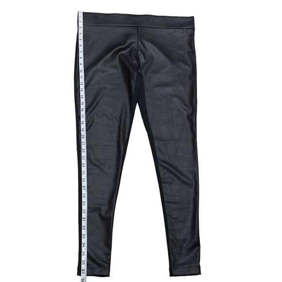 Matty M Black Shiny Front Leggings XLARGE - Picture 9 of 11